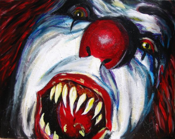 Страшные рисунки красками