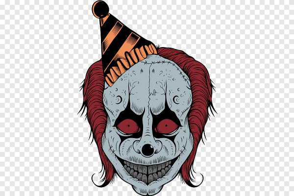 Страшное лицо карандашом