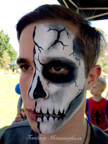 Страшный аквагрим для детей