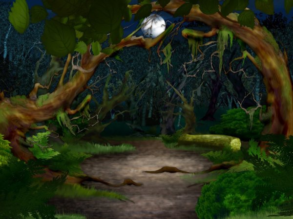 Сказочный лес из мультика