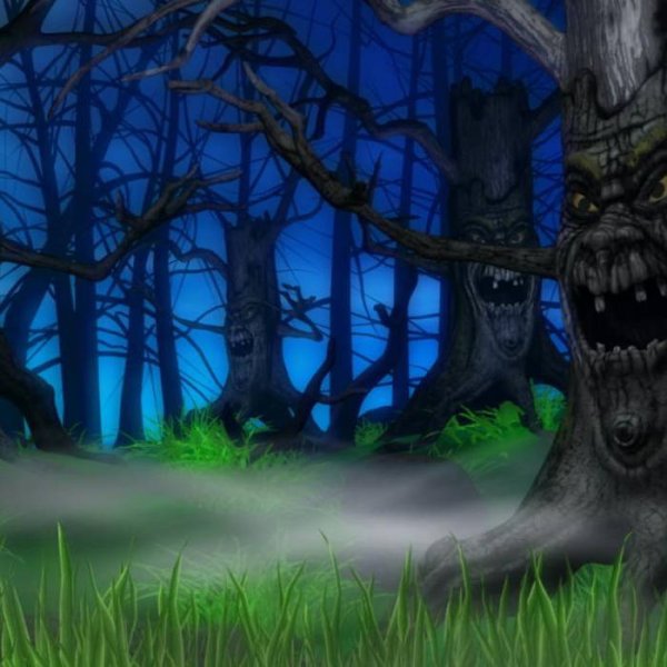 Страшный лес из мультика