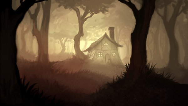 Темный лес мультяшный