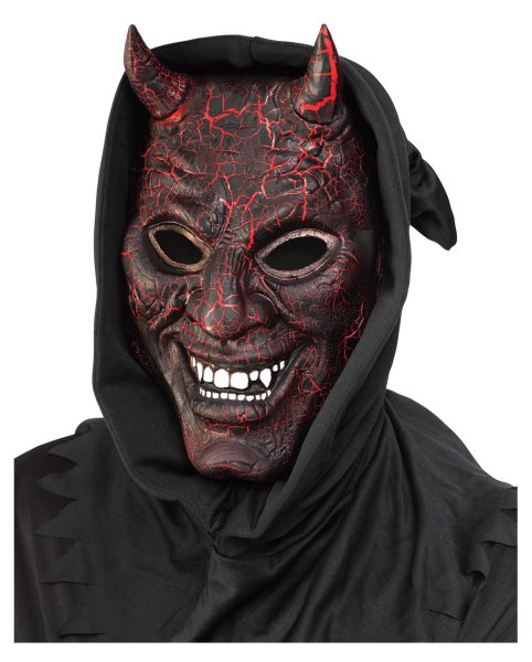 Маска с зубами черная