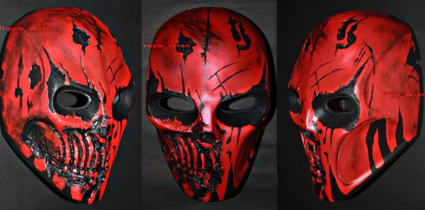 Маска с зубами черная