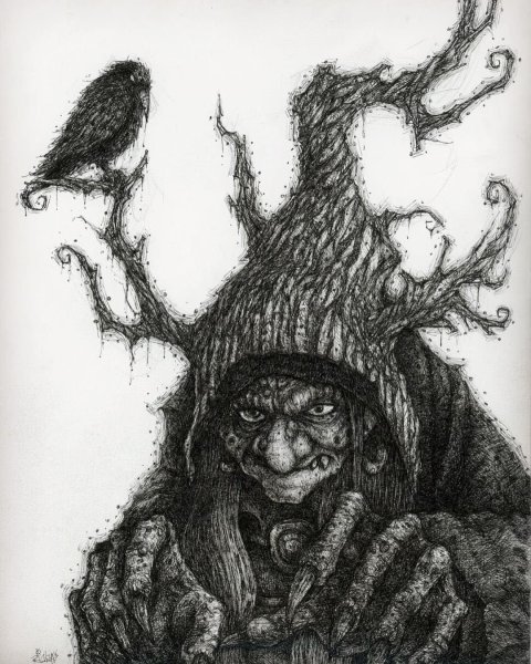 Мистические и страшные рисунки