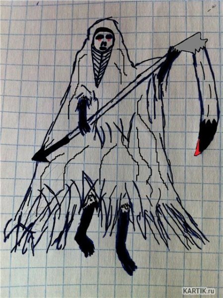 Страшные рисунки легкие