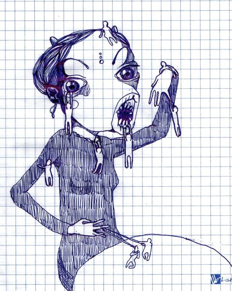 Рисунки людей с шизофренией