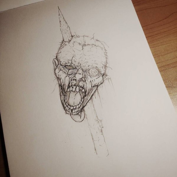 Страшные рисунки карандашом