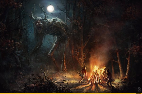 Темный лес арт