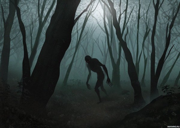 Страшный лес живопись