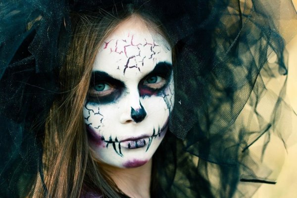 Страшный макияж на Хэллоуин