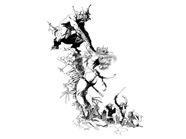 Фрэнк Фразетта японки