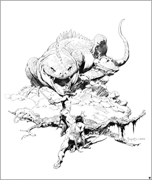 Фрэнк Фразетта Наброски