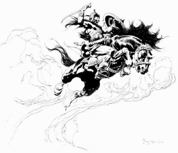 Фрэнк Фразетта черно-белые