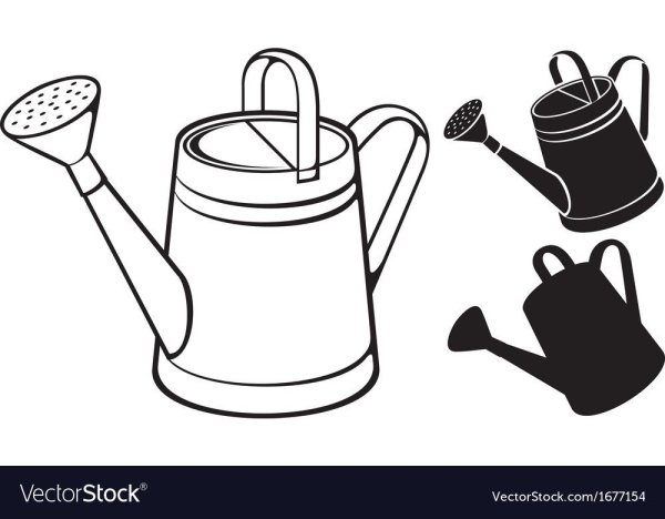 Лейка вектор силуэт