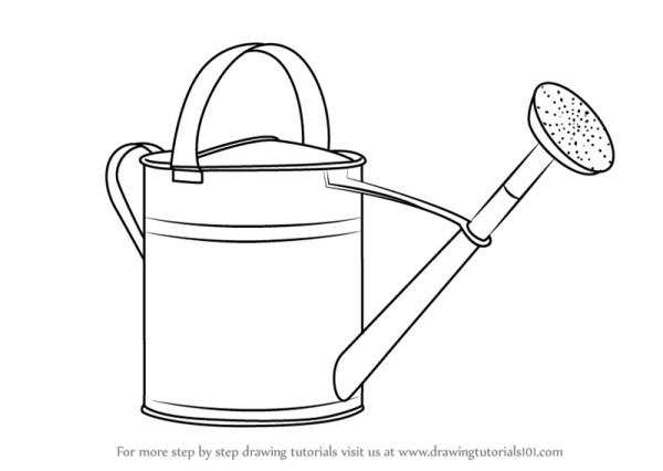 Лейка раскраска для детей