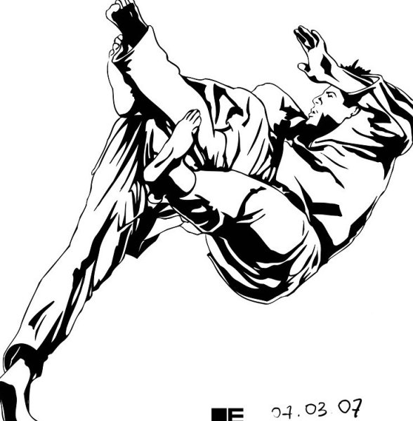 Борцы вектор