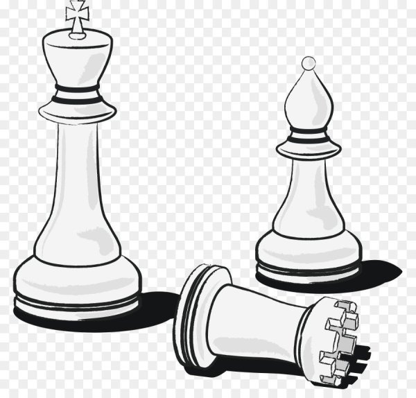 Шахматные фигуры карандашом