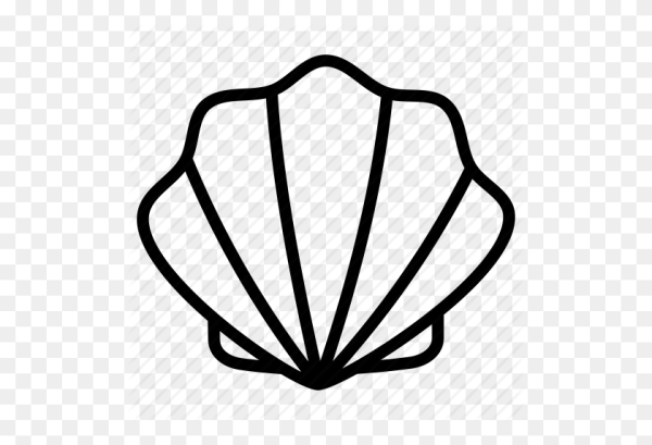 Ракушка трафарет