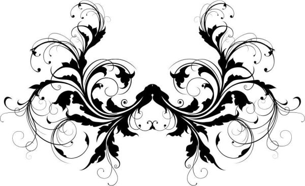 Красивые черные узоры