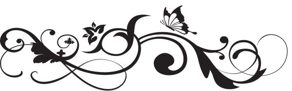 Красивые вензеля на белом фоне