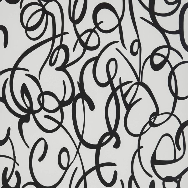 Чёрные обои на стену с рисунком