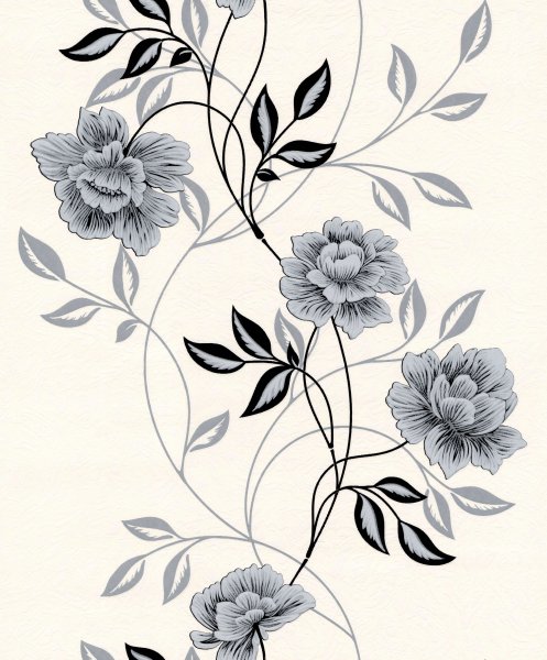 Обои виниловые Home Color Jardin серые 0.53 м 136-14