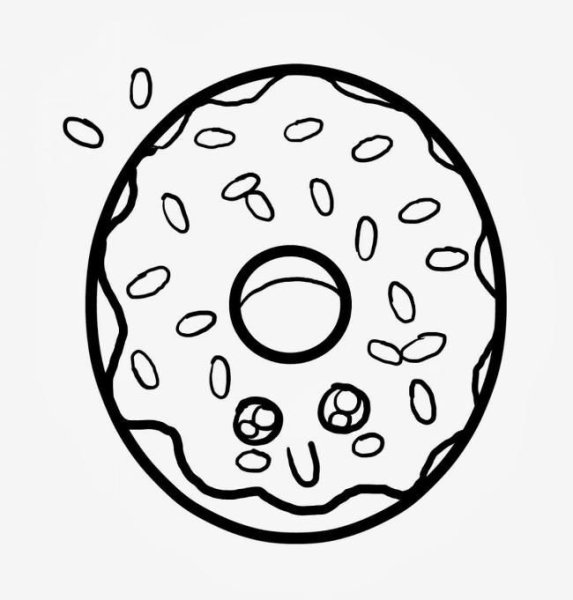 Пончик контур