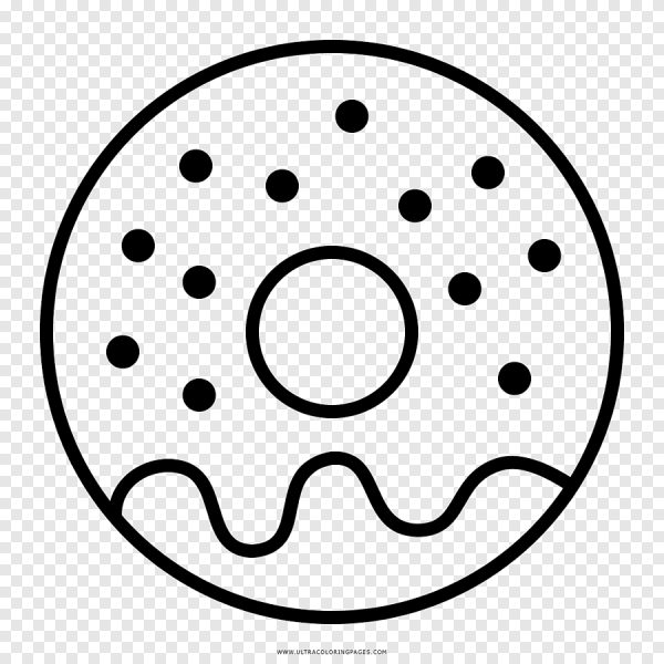 Пончик черно белый