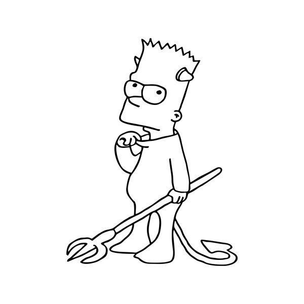 Раскраски симсон барт симпсон