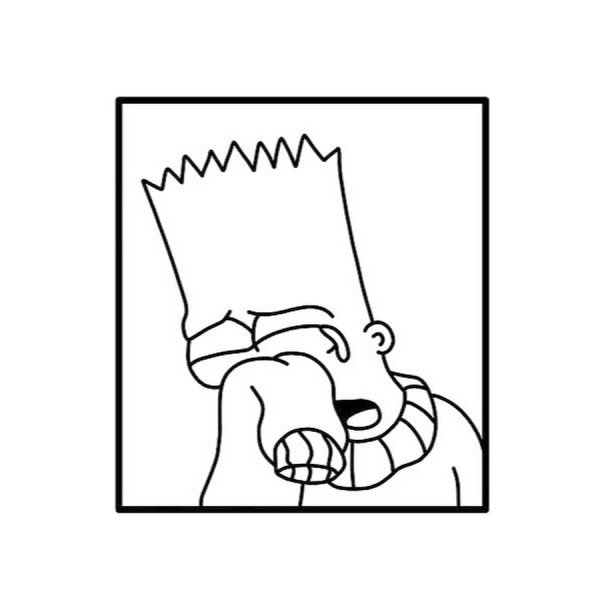 Раскраски симпсон барт симпсон