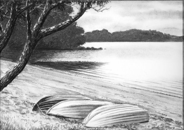 Картины карандашом пейзажи