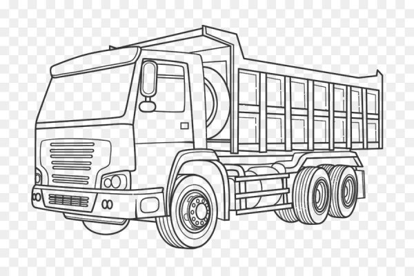 Раскраска КАМАЗ 4308