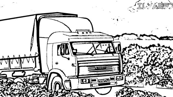 КАМАЗ 54115 дальнобойщики раскраска