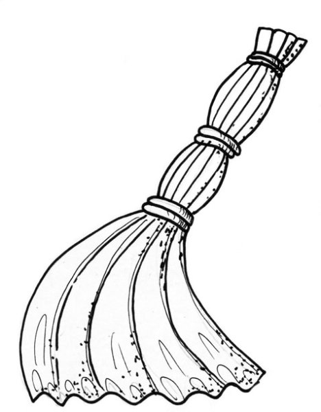 Раскраска веник