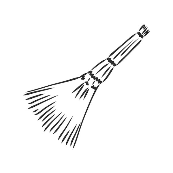 Метла раскраска для детей