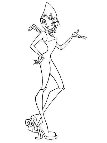 Раскраска Винкс Текна