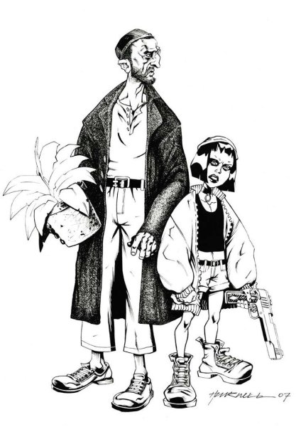 Матильда Леон рисунок карандашом