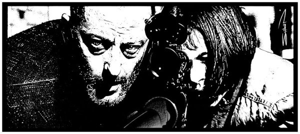 Леон и Матильда чб