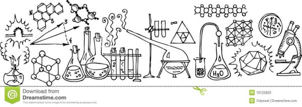 Химическая лаборатория раскраска