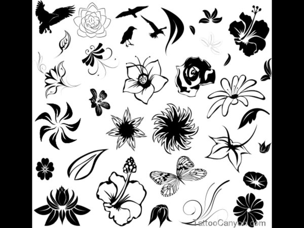 Маленькие черные тату