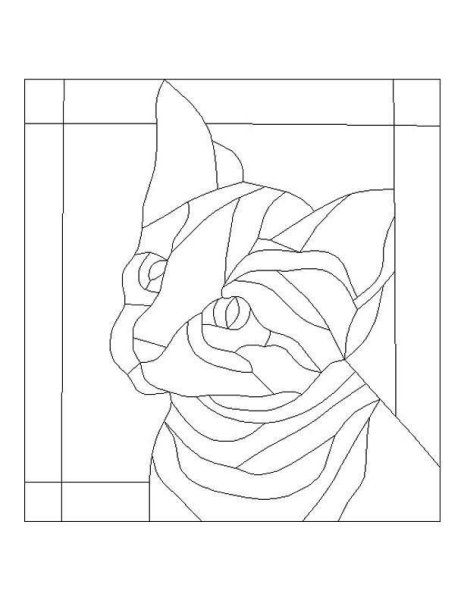 Рисунок для витражного панно