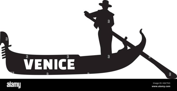 Гондола трафарет