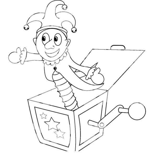 Jack in the Box раскраска