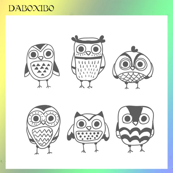 Совушки черно белые