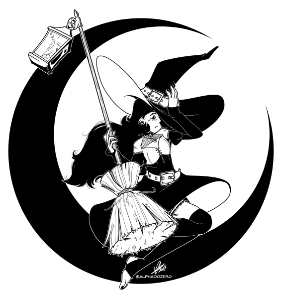 Ведьма аниме тату