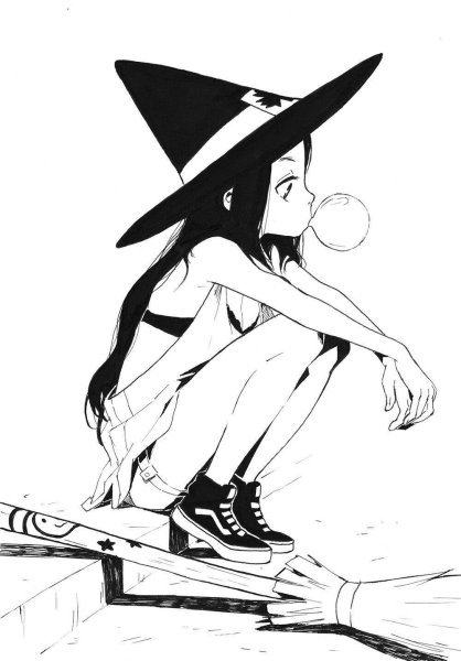 Аниме ведьма