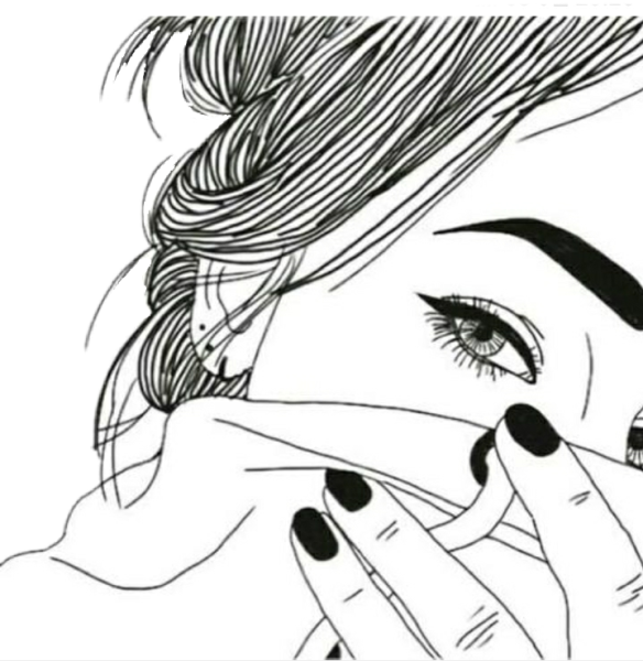 Рисунки для срисовки девочки