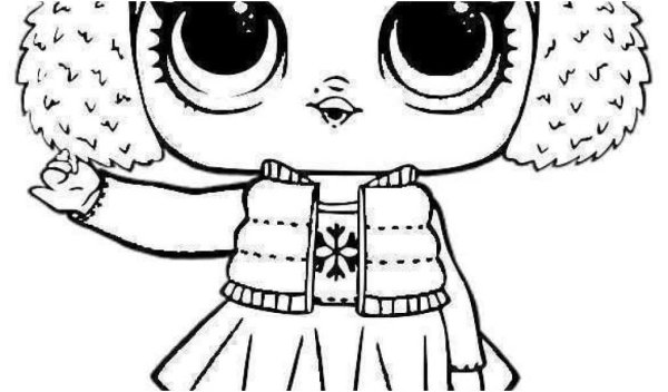 Раскраска ЛОЛ зимняя