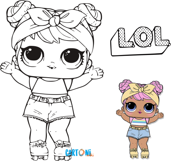 Кукла ЛОЛ Бон Бон раскрас